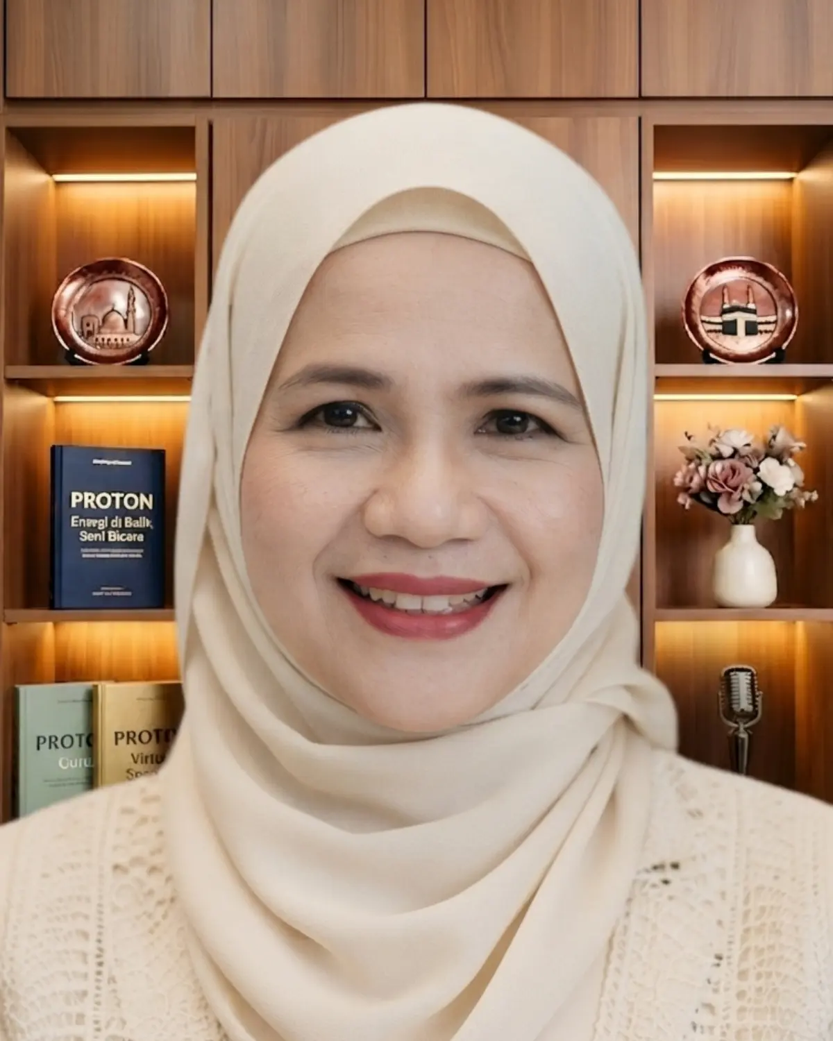 Yuk Feby, pendiri Spektra Arunika, coach public speaking & motivator pengembangan diri, penulis buku PROTON Energi di Balik Seni Bicara.